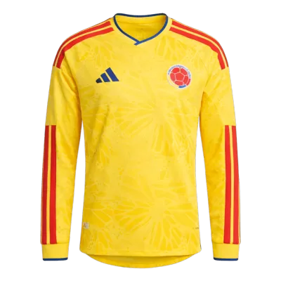 Colombia Long Sleeve Jersey Home Football Shirt World Cup 2026 - bestsoccerstore