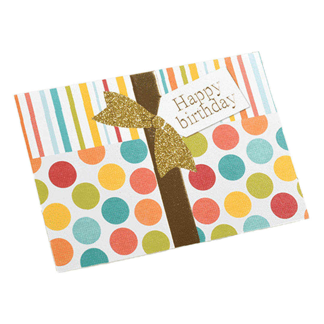 Custom Bow Birthday Card Color - bestsoccerstore