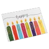 Custom Colorful Candle Birthday Card White - bestsoccerstore