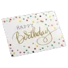 Custom Colored Dots Birthday Card White - bestsoccerstore