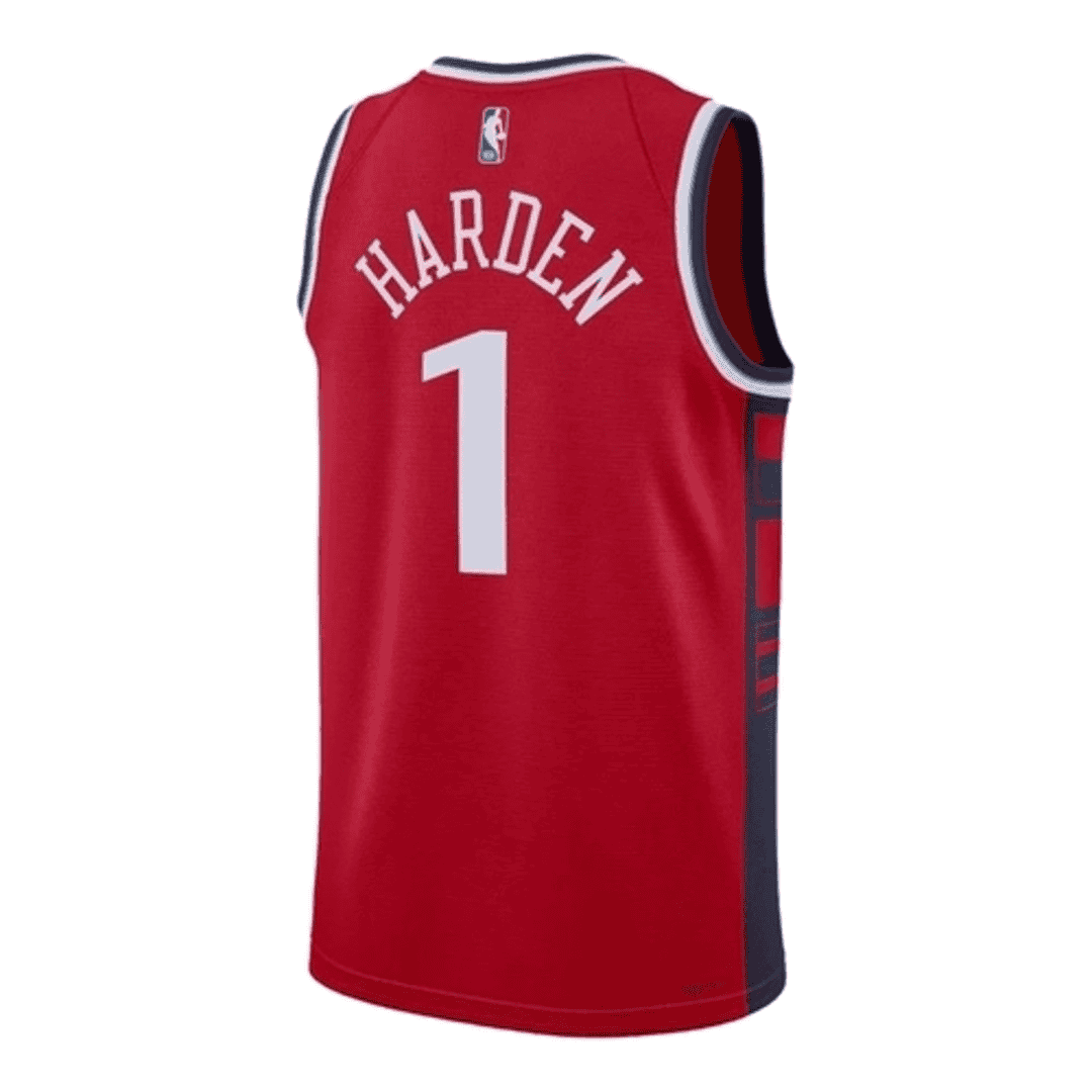 Harden #1 Los Angeles Clippers Red Swingman NBA Jersey - Statement Edition - bestsoccerstore