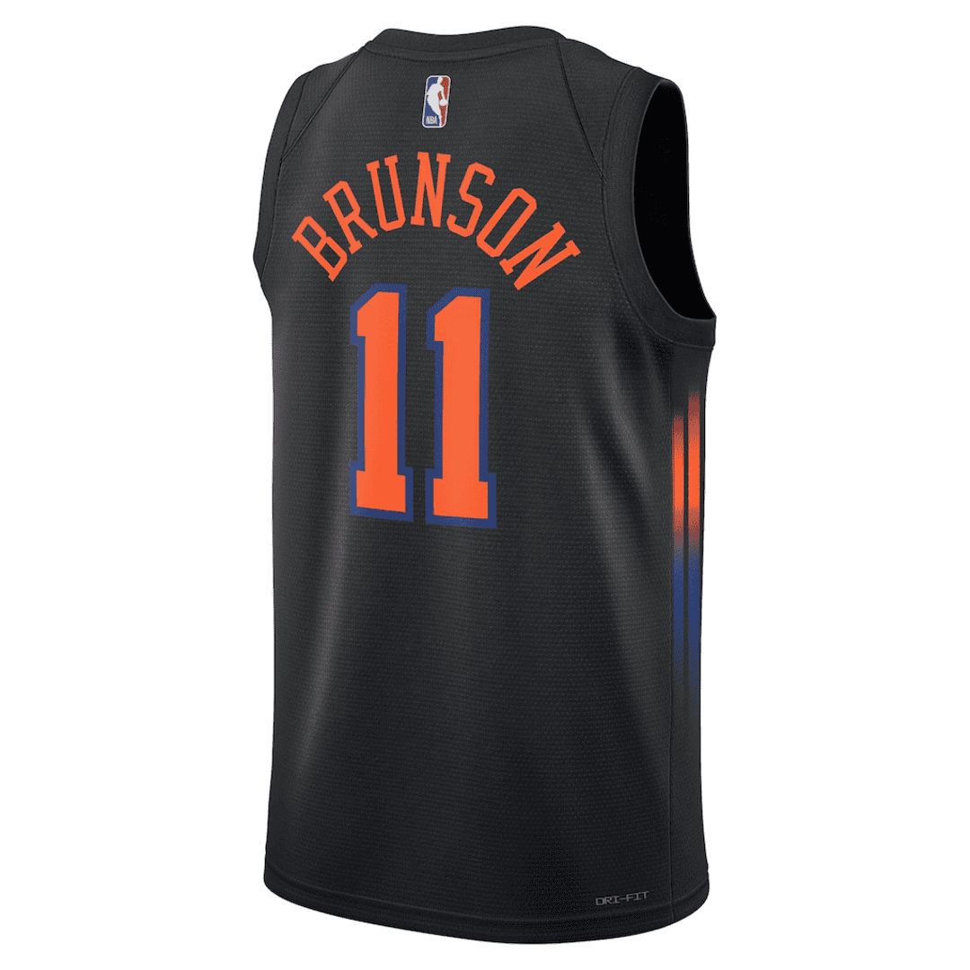 BRUNSON #11 New York Knicks Black Swingman NBA Jersey - Statement Edition - bestsoccerstore