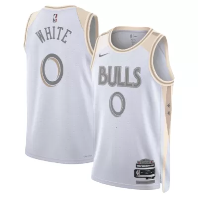 WHITE #0 New York Knicks White Swingman NBA Jersey - City Edition - bestsoccerstore