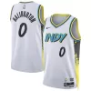 HALIBURTON #0 Indiana Pacers White Swingman NBA Jersey - City Edition - bestsoccerstore