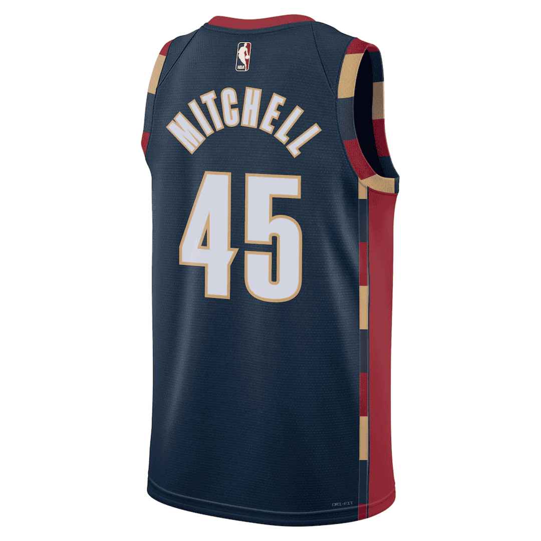 MITCHELL #45 Cleveland Cavaliers Navy Swingman NBA Jersey - Classic Edition - bestsoccerstore