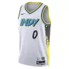 HALIBURTON #0 Indiana Pacers White Swingman NBA Jersey - City Edition - bestsoccerstore