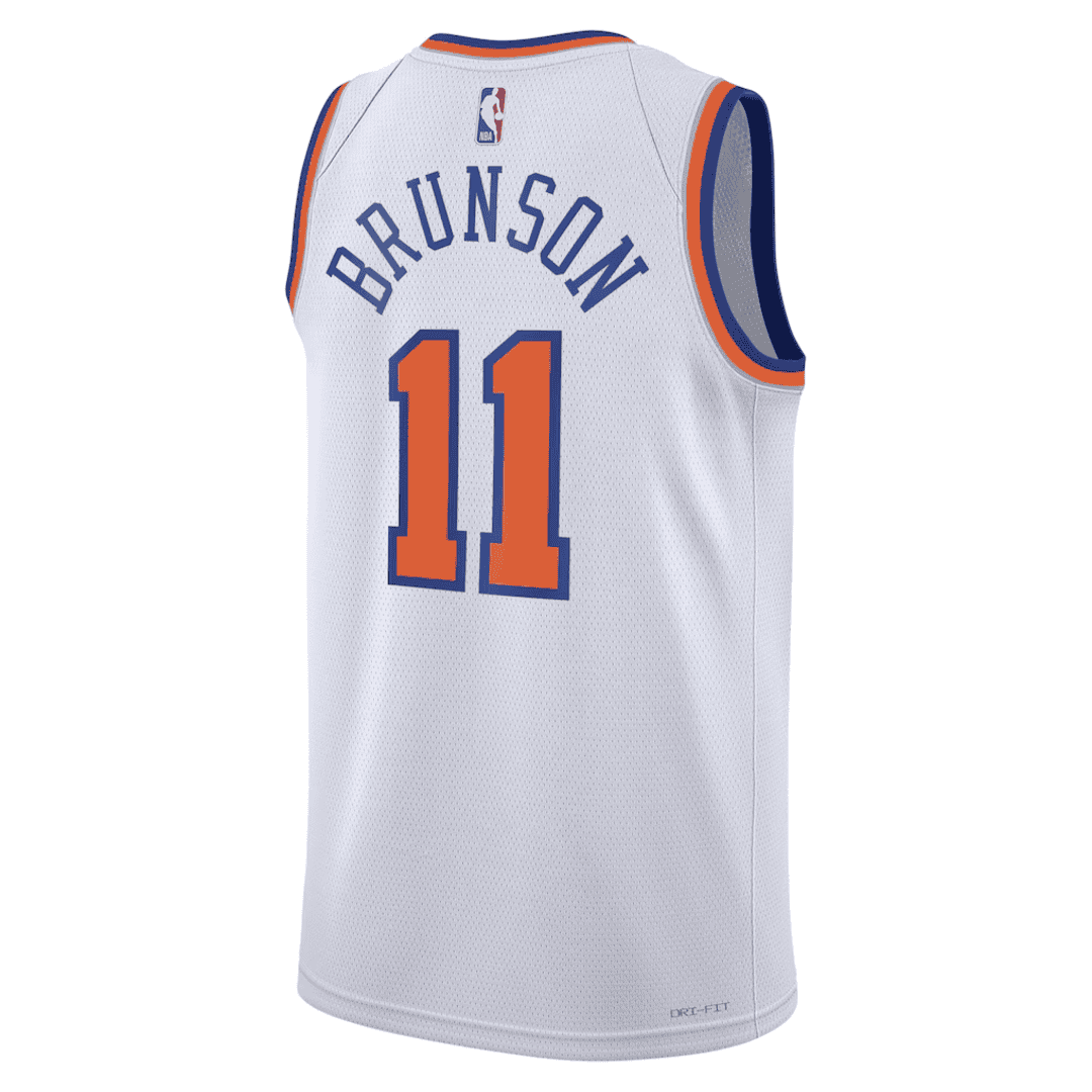 BRUNSON #11 New York Knicks White Swingman NBA Jersey - Association Edition - bestsoccerstore