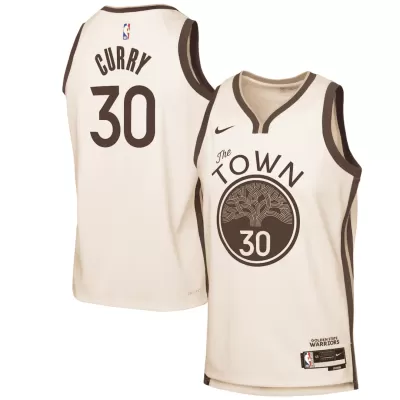 CURRY #30 Golden State Warriors Brown Swingman NBA Jersey - City Edition - bestsoccerstore