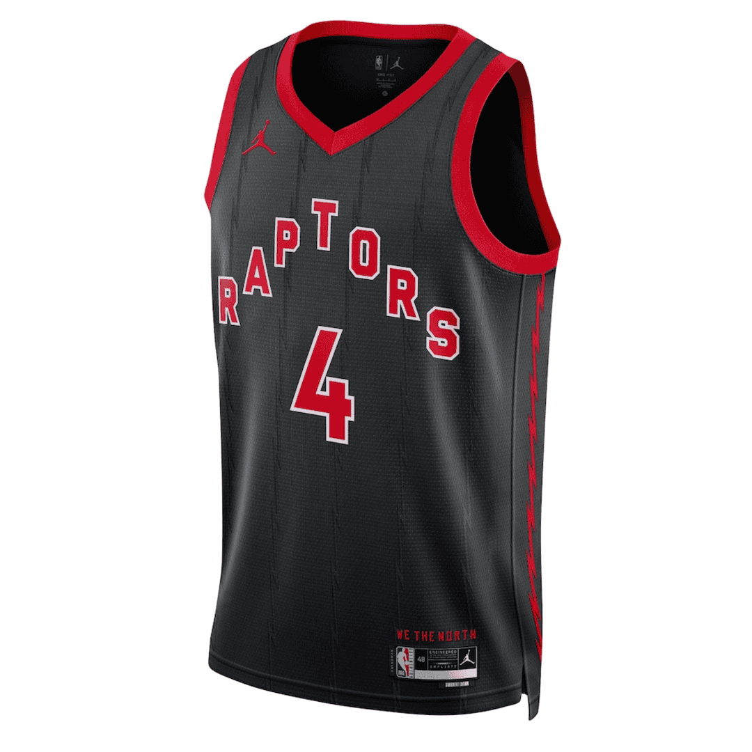 BARNES #4 Toronto Raptors Black Swingman NBA Jersey - Statement Edition - bestsoccerstore