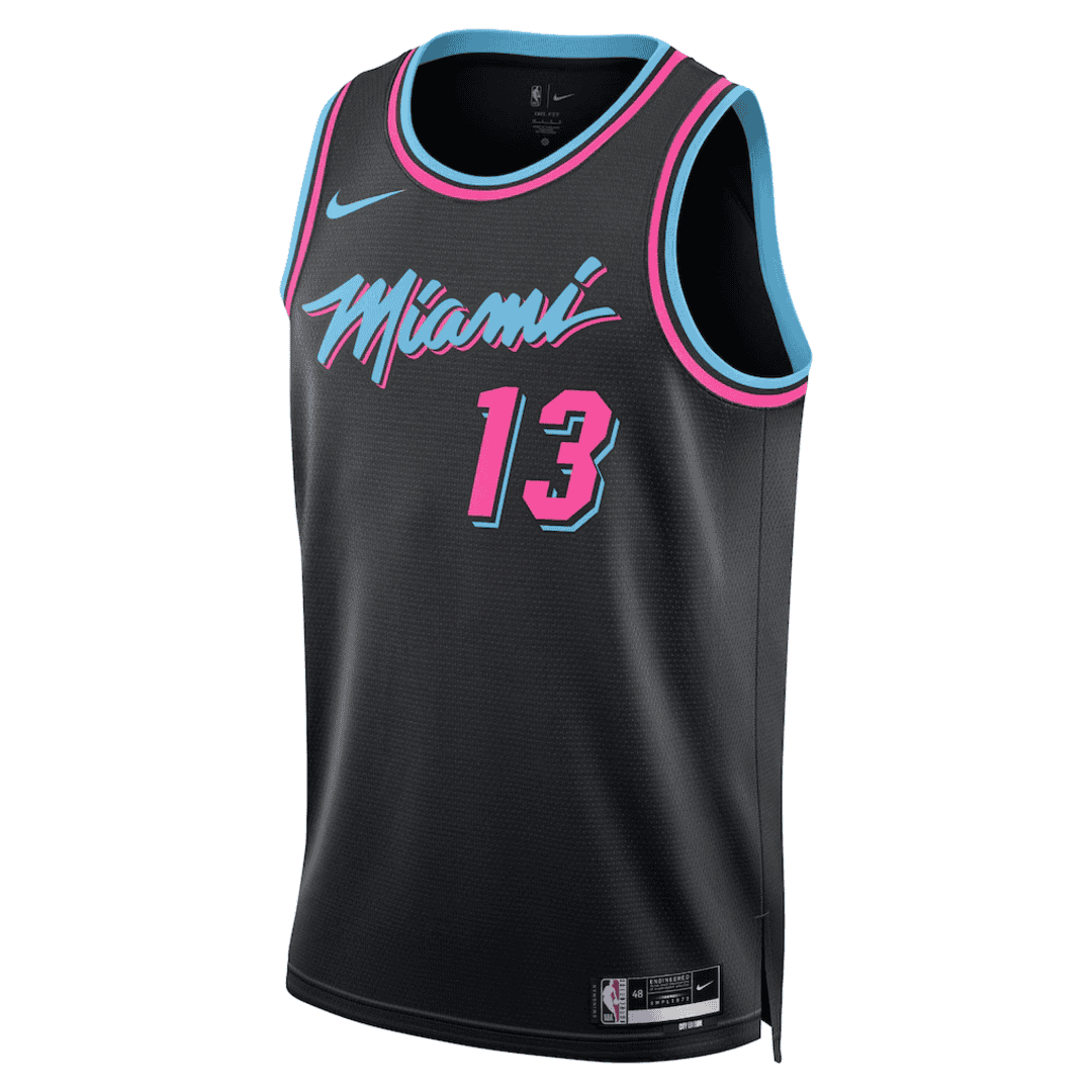 ADEBAYO #13 Miami Heat Black Swingman NBA Jersey - City Edition - bestsoccerstore