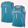 BALL #1 Charlotte Hornets Green Swingman NBA Jersey - bestsoccerstore