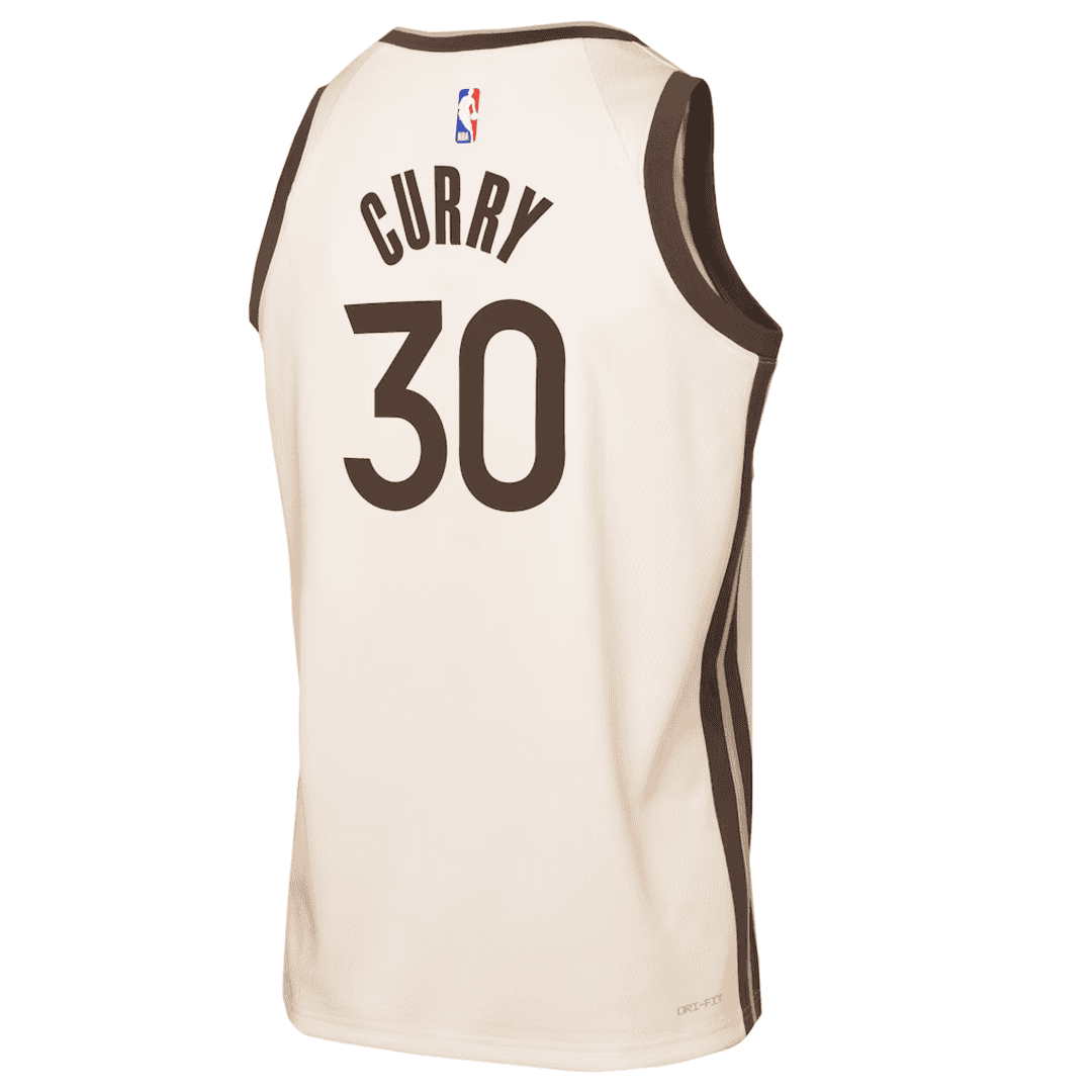 CURRY #30 Golden State Warriors Brown Swingman NBA Jersey - City Edition - bestsoccerstore