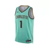 BALL #1 Charlotte Hornets Green Swingman NBA Jersey - City Edition - bestsoccerstore