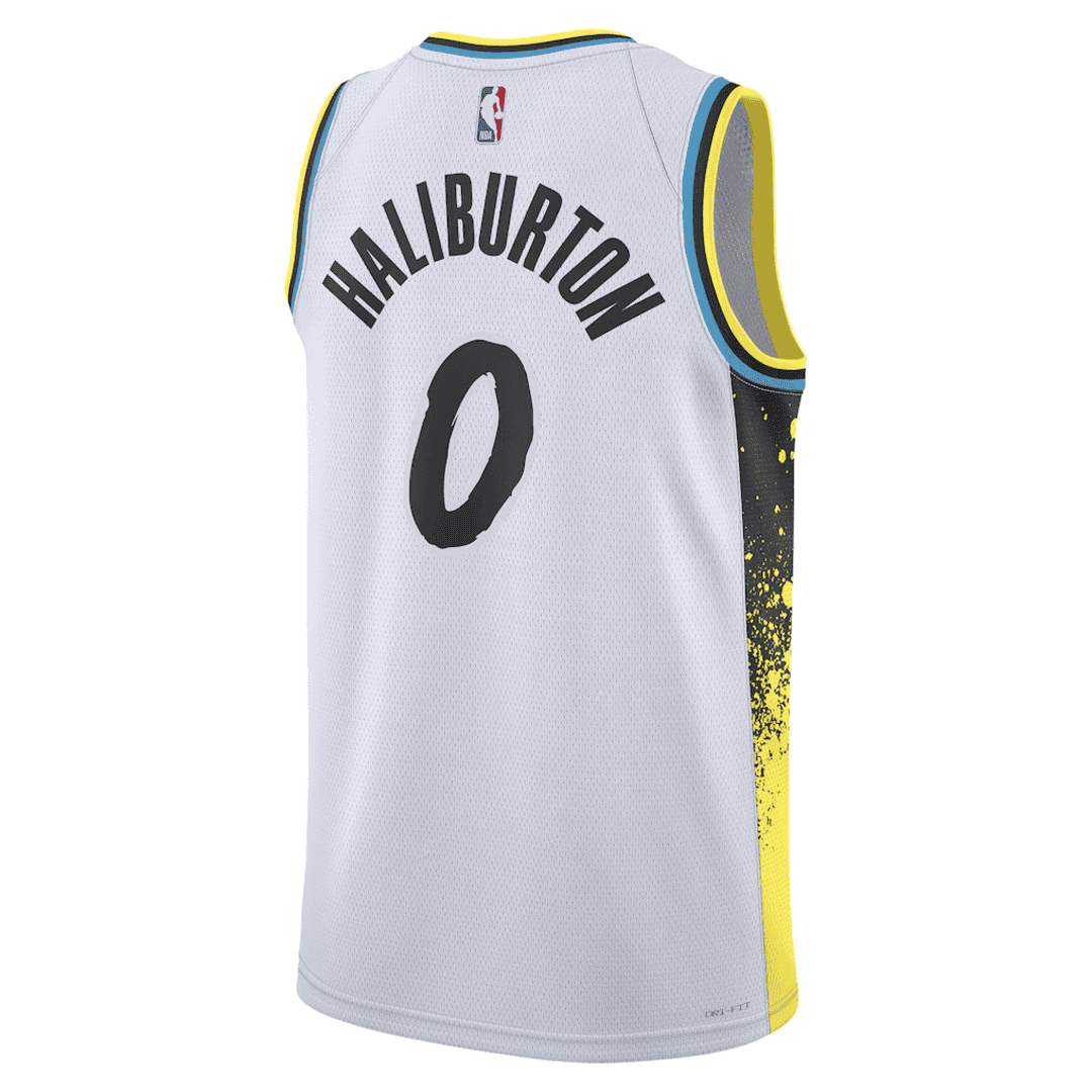 HALIBURTON #0 Indiana Pacers White Swingman NBA Jersey - City Edition - bestsoccerstore