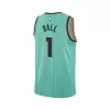 BALL #1 Charlotte Hornets Green Swingman NBA Jersey - City Edition - bestsoccerstore