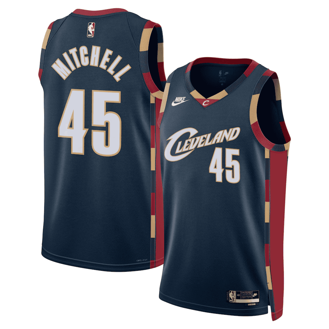 MITCHELL #45 Cleveland Cavaliers Navy Swingman NBA Jersey - Classic Edition - bestsoccerstore