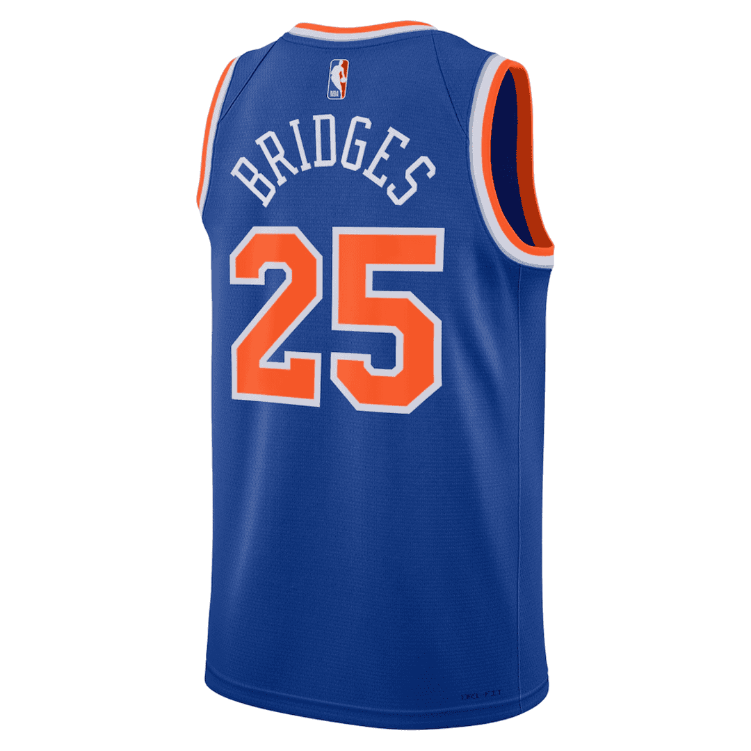 BRIDGES #25 New York Knicks Blue Swingman NBA Jersey - Icon Edition - bestsoccerstore