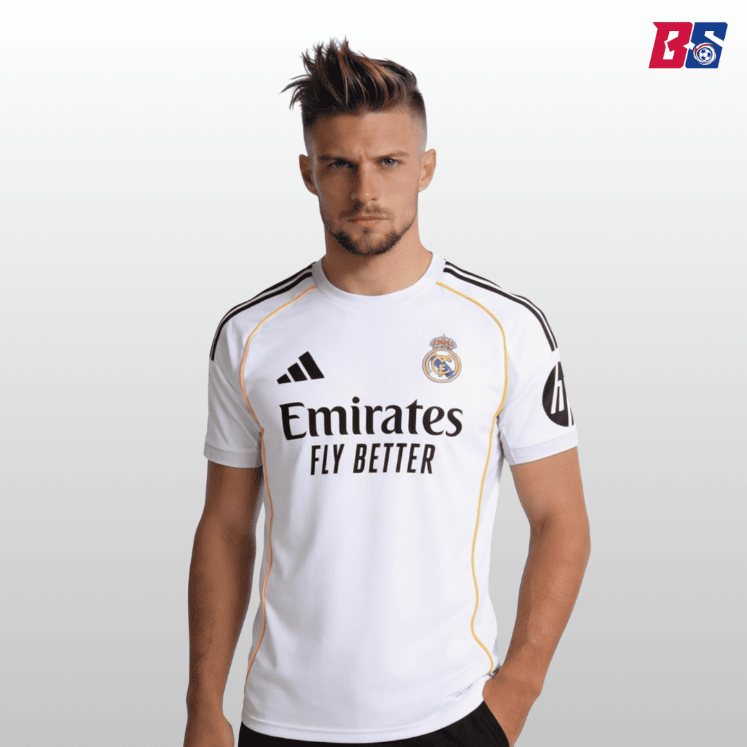 Real Madrid Soccer Jersey Home Custom Shirt 2025/26 - bestsoccerstore