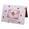 Custom Rose Envelope Valentine's Day Card Red - bestsoccerstore