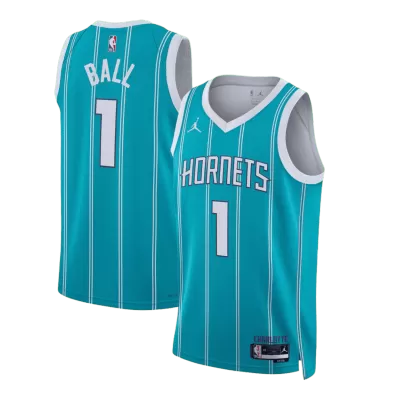 BALL #1 Charlotte Hornets Green Swingman NBA Jersey - Icon Edition - bestsoccerstore