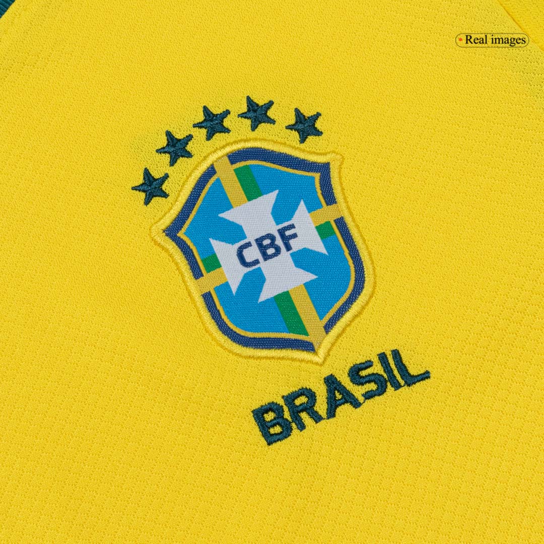 Kids Brazil Home Soccer Kits World Cup 2026 - bestsoccerstore