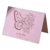 Custom Butterfly Lovely Day Anniversary Card Pink - bestsoccerstore