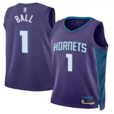 BALL #1 Charlotte Hornets Green Swingman NBA Jersey - Statement Edition - bestsoccerstore