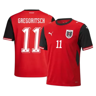 Austria GREGORITSCH #11 Soccer Jersey Home Shirt World Cup 2026 - bestsoccerstore