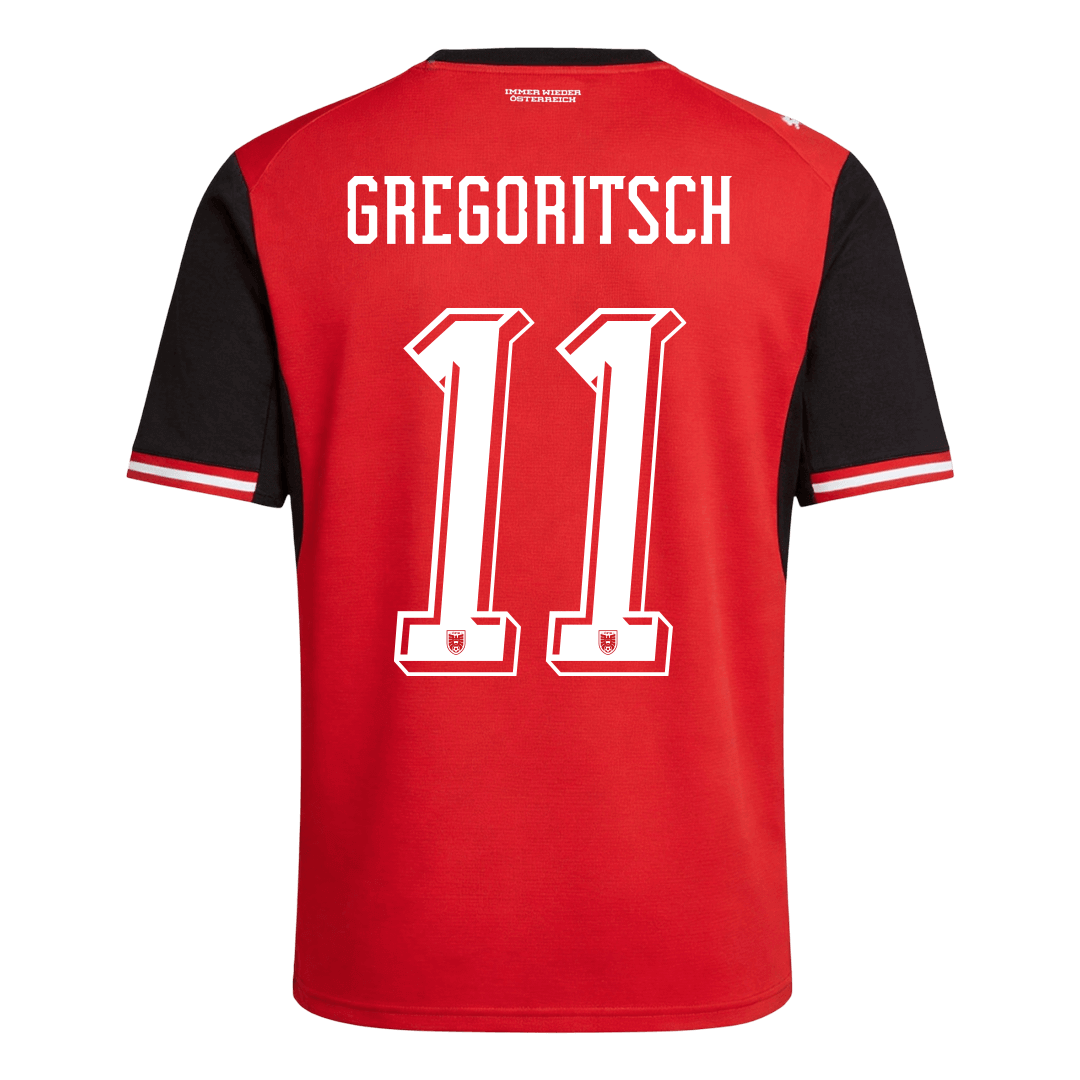 Austria GREGORITSCH #11 Soccer Jersey Home Shirt World Cup 2026 - bestsoccerstore