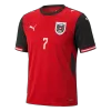 Austria ARNAUTOVIC #7 Soccer Jersey Home Shirt World Cup 2026 - bestsoccerstore