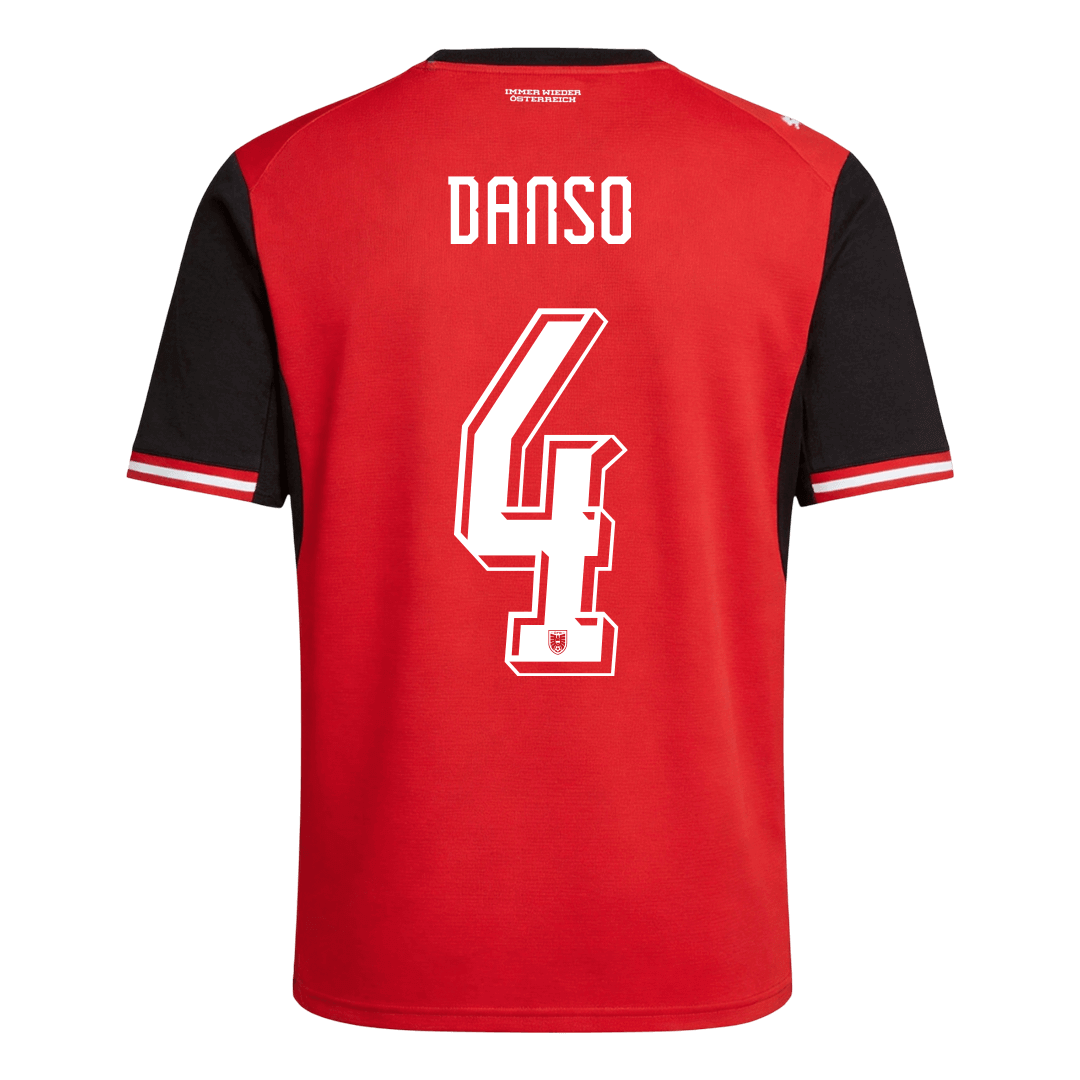 Austria DANSO #4 Soccer Jersey Home Shirt World Cup 2026 - bestsoccerstore