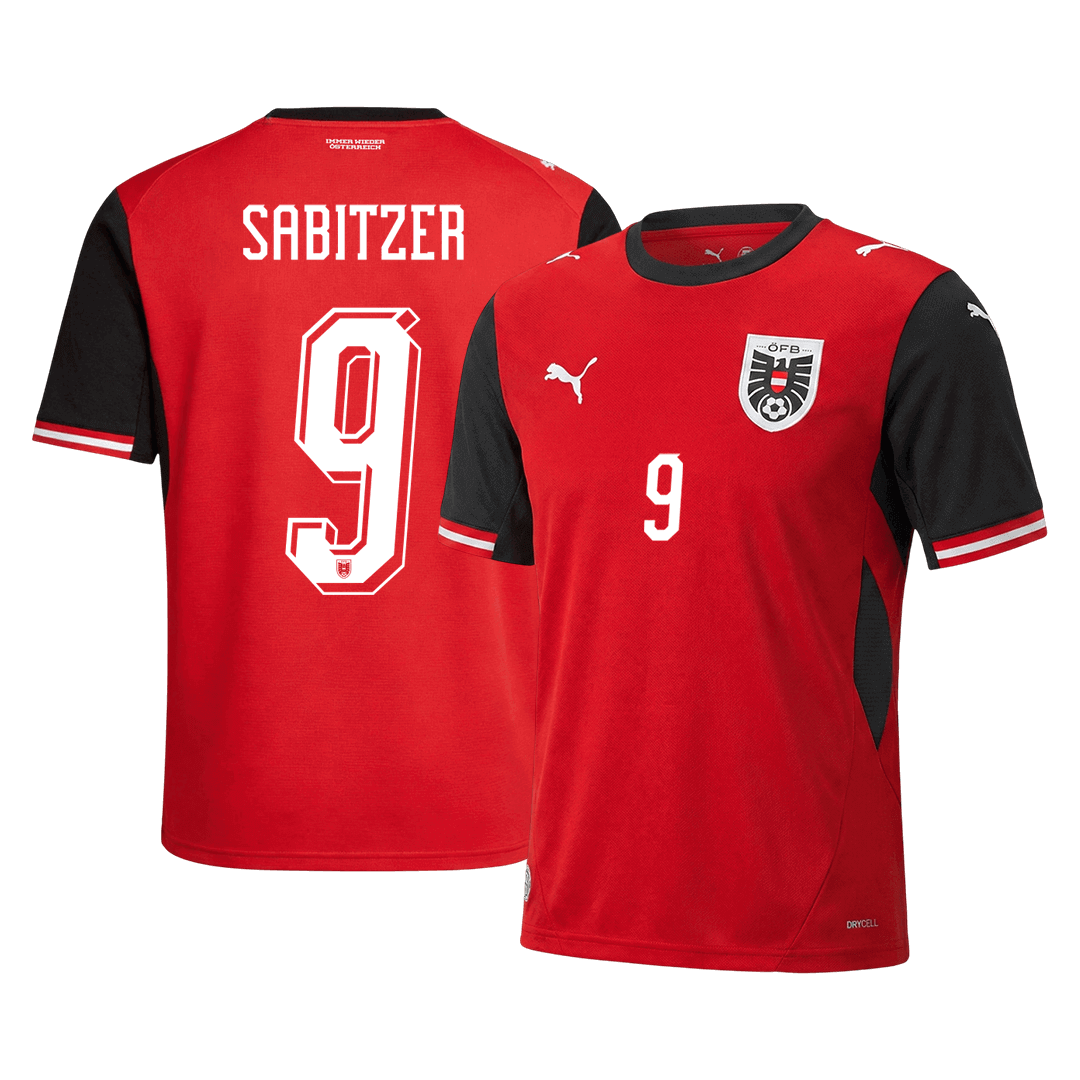 Austria SABITZER #9 Soccer Jersey Home Shirt World Cup 2026 - bestsoccerstore