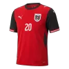 Austria LAIMER #20 Soccer Jersey Home Shirt World Cup 2026 - bestsoccerstore