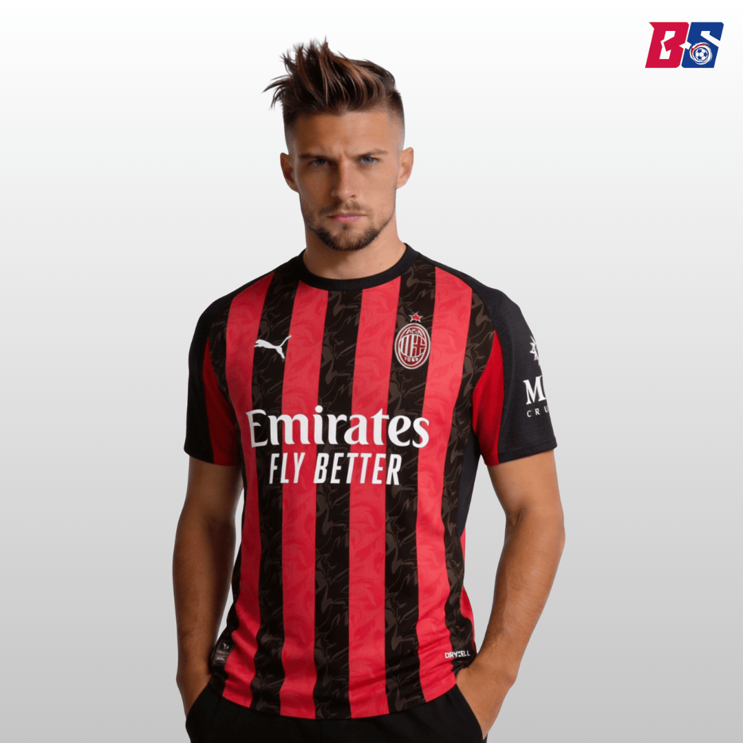 AC Milan Jersey Custom Soccer Jersey Home 2025/26 - bestsoccerstore