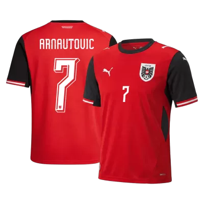 Austria ARNAUTOVIC #7 Soccer Jersey Home Shirt World Cup 2026 - bestsoccerstore