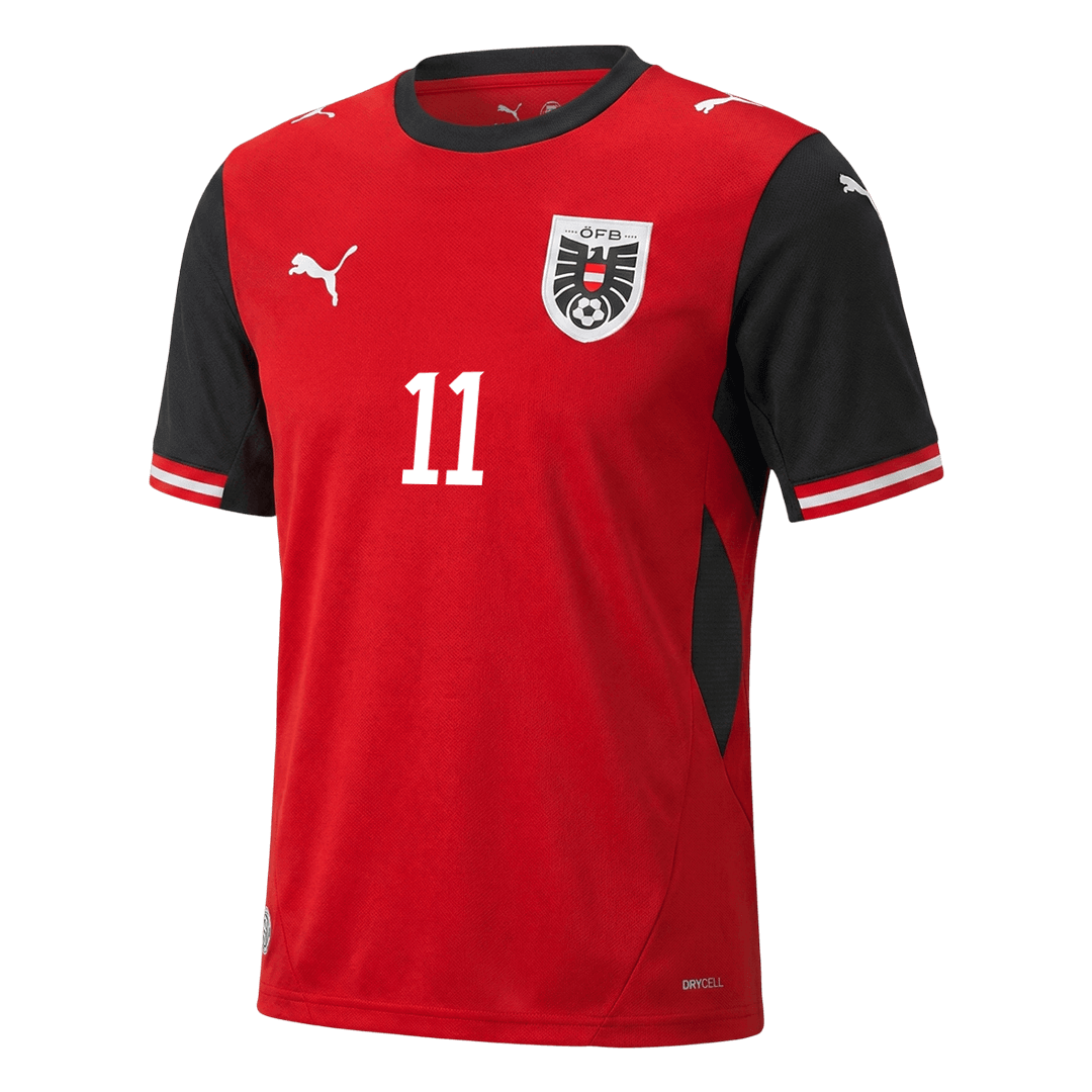 Austria GREGORITSCH #11 Soccer Jersey Home Shirt World Cup 2026 - bestsoccerstore