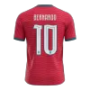 Portugal BERNARDO #10 Soccer Jersey Home Custom Shirt World Cup 2026 - bestsoccerstore