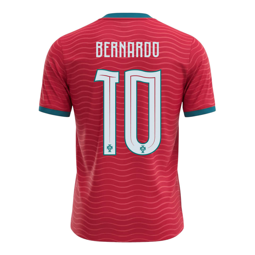 Portugal BERNARDO #10 Soccer Jersey Home Custom Shirt World Cup 2026 - bestsoccerstore