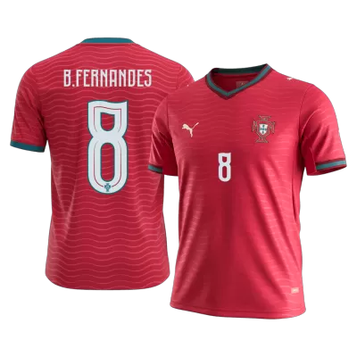 Portugal B.FERNANDES #8 Soccer Jersey Home Custom Shirt World Cup 2026 - bestsoccerstore