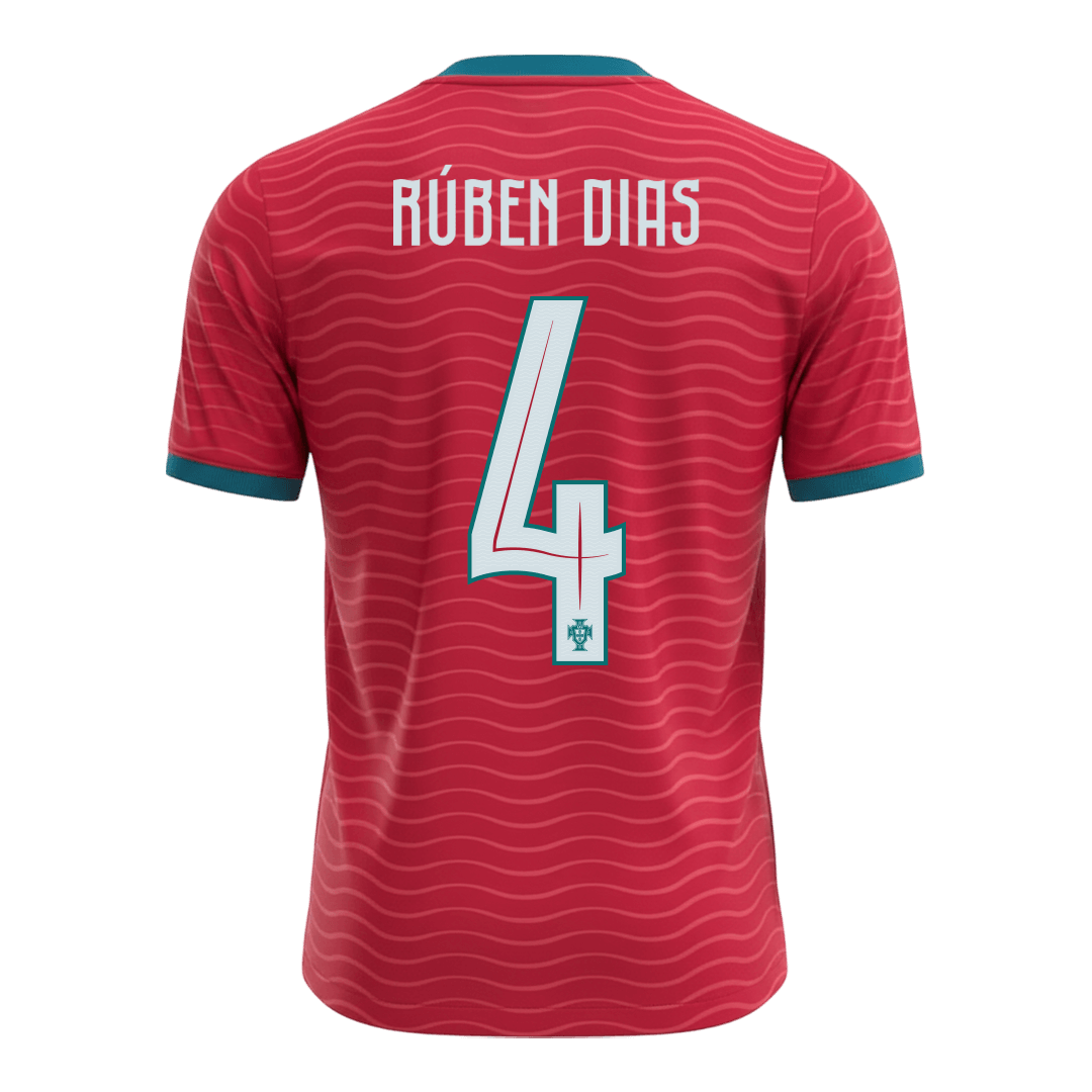 Portugal RÚBEN DIAS #4 Soccer Jersey Home Custom Shirt World Cup 2026 - bestsoccerstore