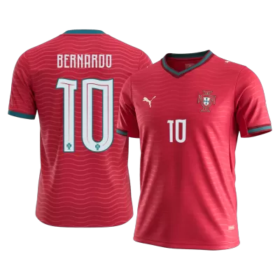 Portugal BERNARDO #10 Soccer Jersey Home Custom Shirt World Cup 2026 - bestsoccerstore
