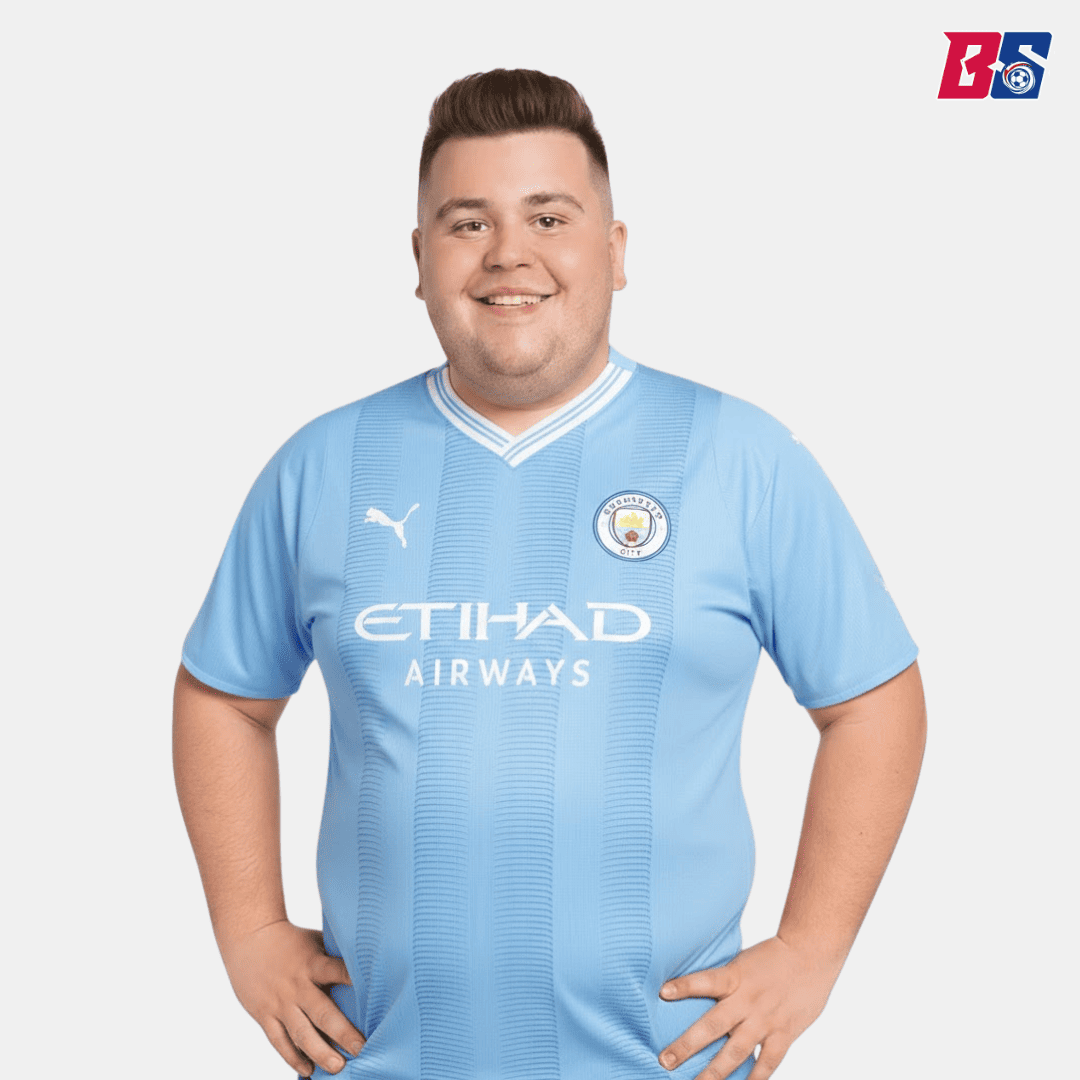 Manchester City Jersey Soccer Jersey Home 2023/24 - Plus Size - bestsoccerstore