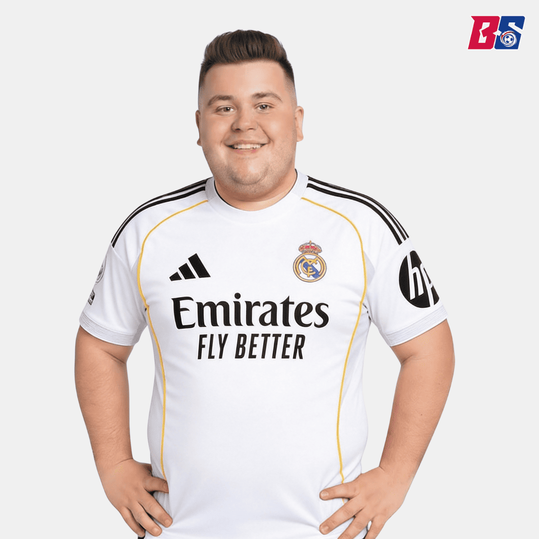 Real Madrid Soccer Jersey Home Custom Shirt 2025/26 - Plus Size - bestsoccerstore