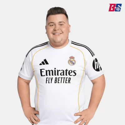 Real Madrid Soccer Jersey Home Custom Shirt 2025/26 - Plus Size - bestsoccerstore