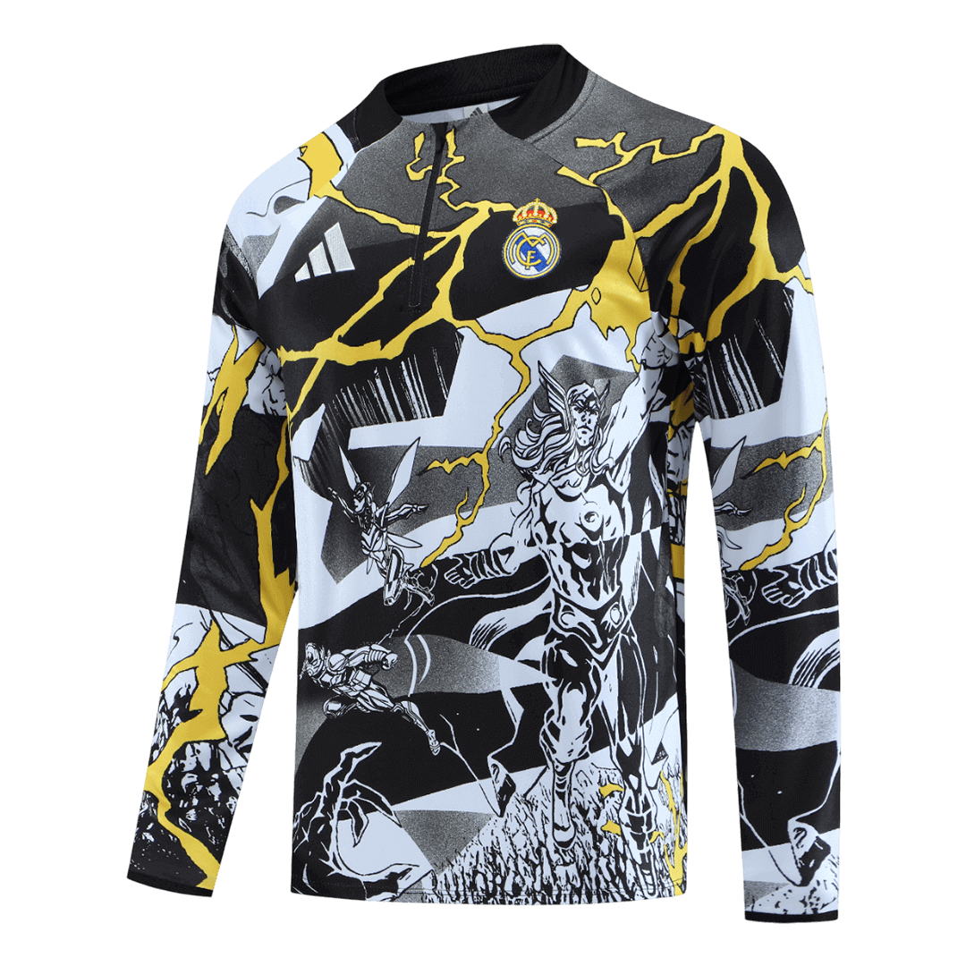 Real Madrid Soccer 1/4 Zipper Sweatshirt Training Tracksuit 2025/26 - bestsoccerstore