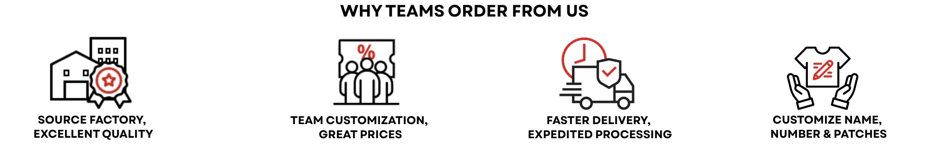 Why Teams Order From Us - bestsoccerstore