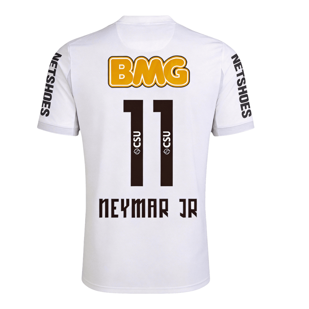 [Free]NEYMAR JR #11 Santos FC Retro Jersey Home Soccer Shirt 2012 - bestsoccerstore