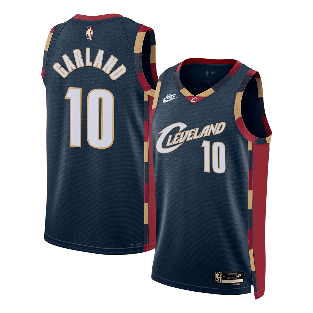 GARLAND #10 Cleveland Cavaliers Navy Swingman NBA Jersey - Classic Edition - bestsoccerstore