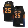 BRIDGES #25 New York Knicks Black Swingman NBA Jersey - Statement Edition - bestsoccerstore