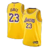 JAMES #23 Los Angeles Lakers 2025/26 Yellow Swingman NBA Jersey - Icon Edition - bestsoccerstore